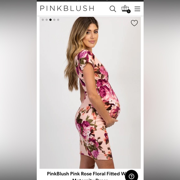 PinkBlush Floral Maternity Dress - Picture 2 of 2